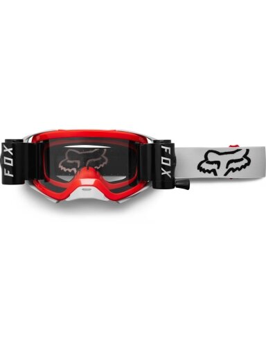 FOX Airspace Stray Roll Off Goggle  - OS, Grey/Red MX23