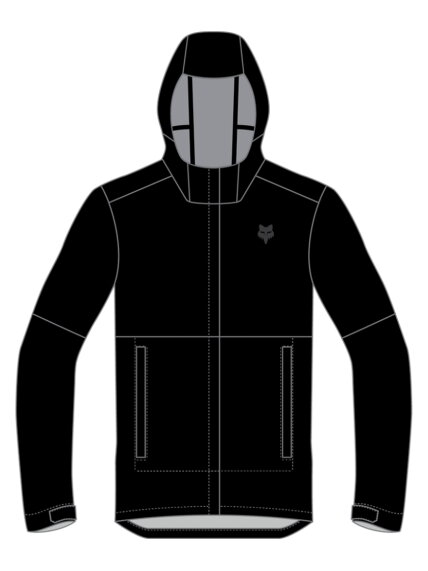 FOX Ranger O.R. Packable Rain Jacket - Black 2 FOX Ranger O.R. Packable Rain Jacket - Black 2