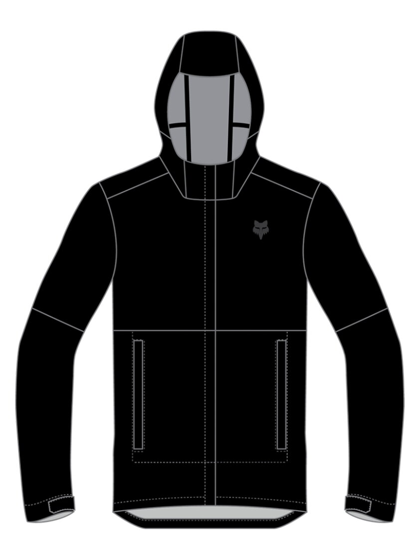 FOX Ranger O.R. Packable Rain Jacket - Black 2