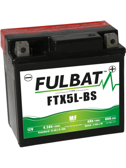 FULBAT Battery 12V/4Ah FTX5L-BS (YTX5L-BS) ACCESS DRR, HONDA, KTM, LINHAI ATV 110, HUSQVARNA, SUZUKI FULBAT Battery 12V/4Ah FTX5L-BS (YTX5L-BS) ACCESS DRR, HONDA, KTM, LINHAI ATV 110, HUSQVARNA, SUZUKI