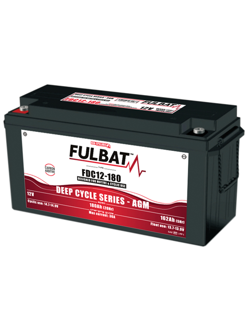 FULBAT Battery 12V/180Ah FDC12-180 Deep Cycle AGM Carbon, Linhai UTV Electric FULBAT Battery 12V/180Ah FDC12-180 Deep Cycle AGM Carbon, Linhai UTV Electric