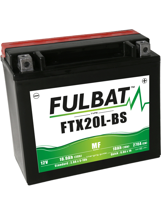 FULBAT Battery 12V/18Ah FTX20L-BS (YTX20L-BS) Linhai 300-800, TGB 325-1000, CAN-AM, YAMAHA FULBAT Battery 12V/18Ah FTX20L-BS (YTX20L-BS) Linhai 300-800, TGB 325-1000, CAN-AM, YAMAHA