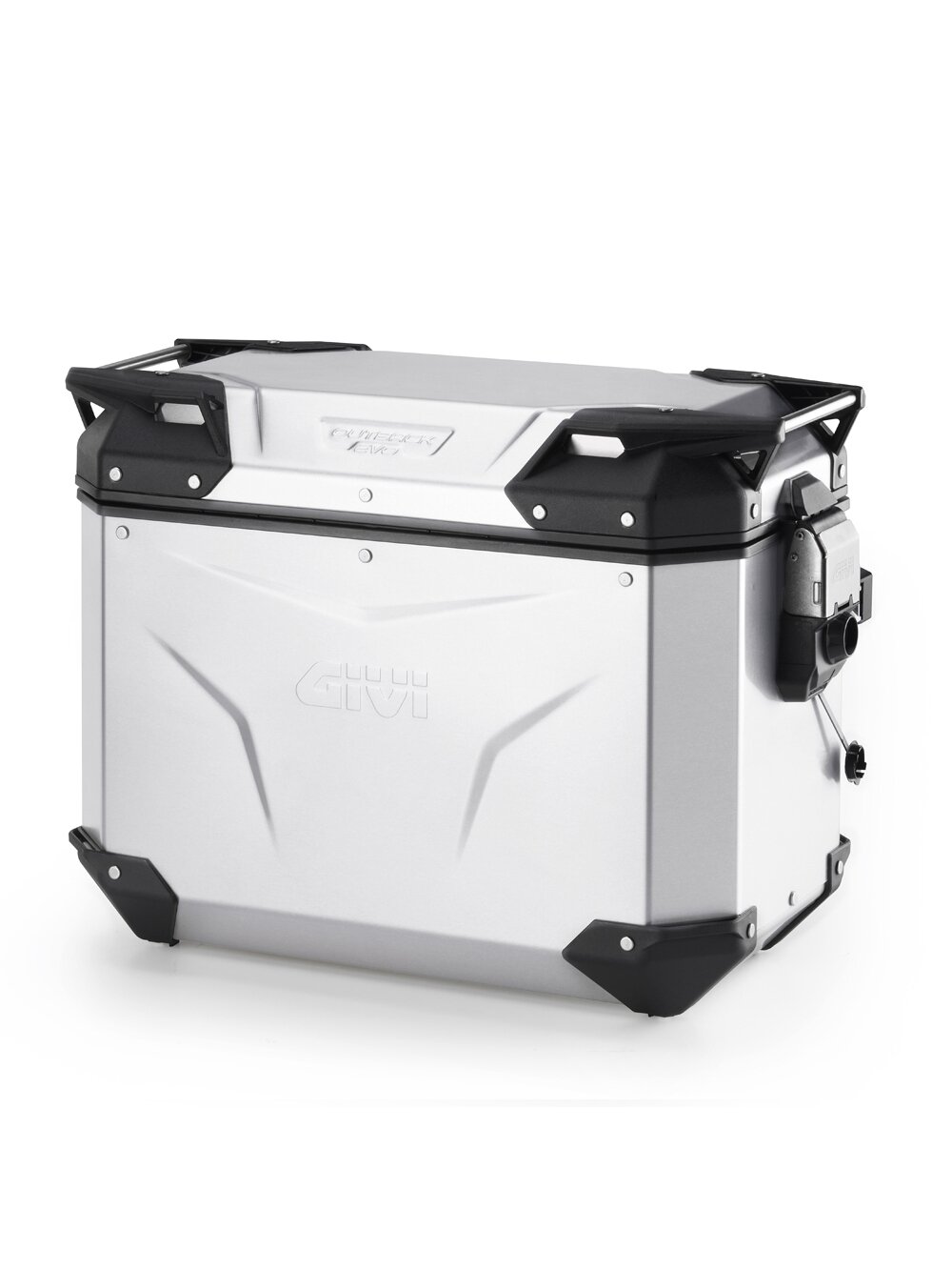 Givi Trekker Outback EVO Anodized Alu side-case Left 44ltr sold without lock Givi Trekker Outback EVO Anodized Alu side-case Left 44ltr sold without lock