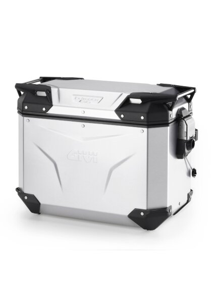 Givi Trekker Outback EVO Anodized Alu side-case Left 44ltr sold without lock Givi Trekker Outback EVO Anodized Alu side-case Left 44ltr sold without lock