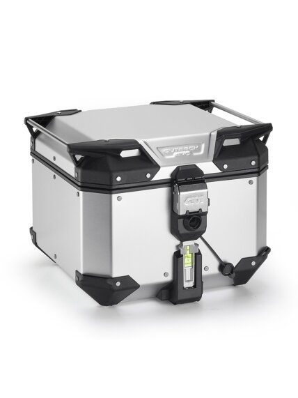 Givi Trekker Outback EVO Anodized Alu topcase Monokey 42ltr sold without lock Givi Trekker Outback EVO Anodized Alu topcase Monokey 42ltr sold without lock