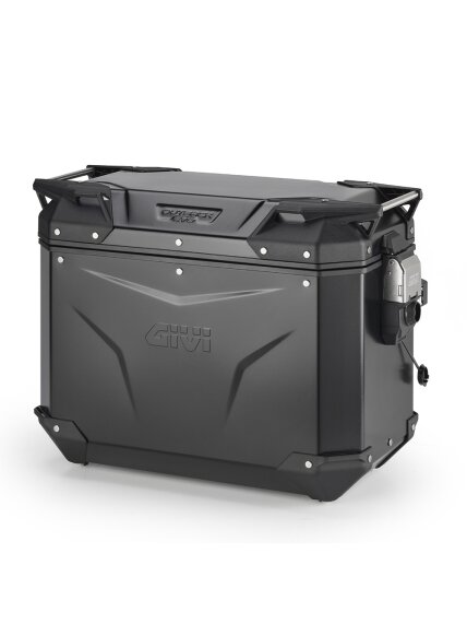 Givi Trekker Outback EVO Black Alu side-case Left 44ltr sold without lock Givi Trekker Outback EVO Black Alu side-case Left 44ltr sold without lock