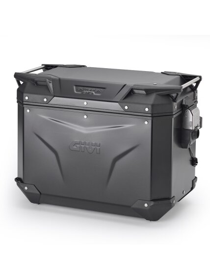 Givi Trekker Outback EVO Black alum. side-case left 48 ltr sold without lock Givi Trekker Outback EVO Black alum. side-case left 48 ltr sold without lock