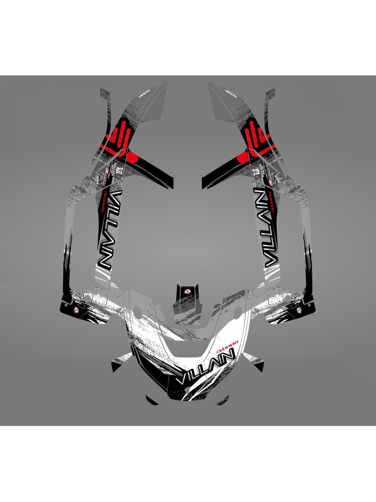 GRAPHIC STICKER KIT for Segway Villain SX10 grey 4 GRAPHIC STICKER KIT for Segway Villain SX10 grey 4