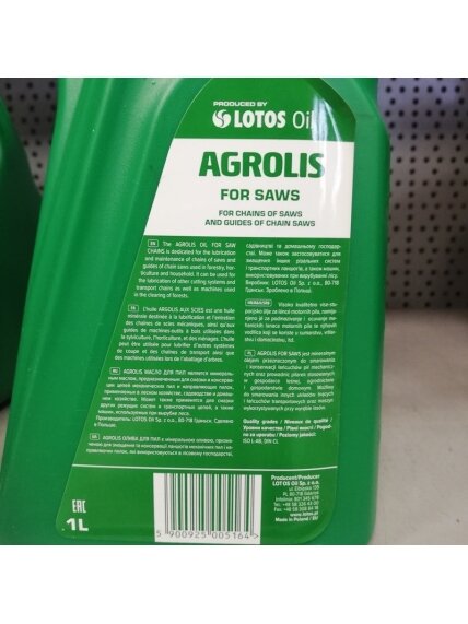 Grandininių pjūklų alyva AGROLIS 1 L. 1