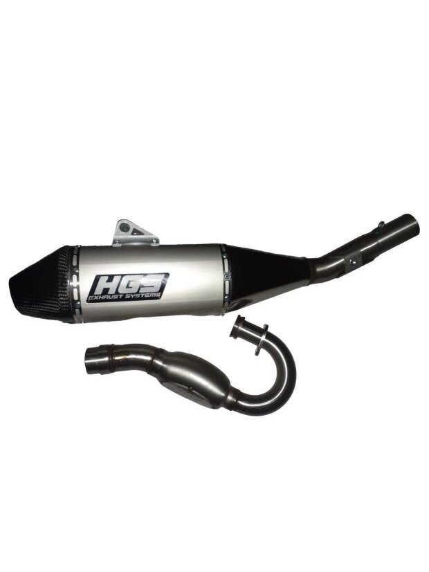 HGS Exhaustsystem 4T complete CRF250R 22-24 Carbon Grey