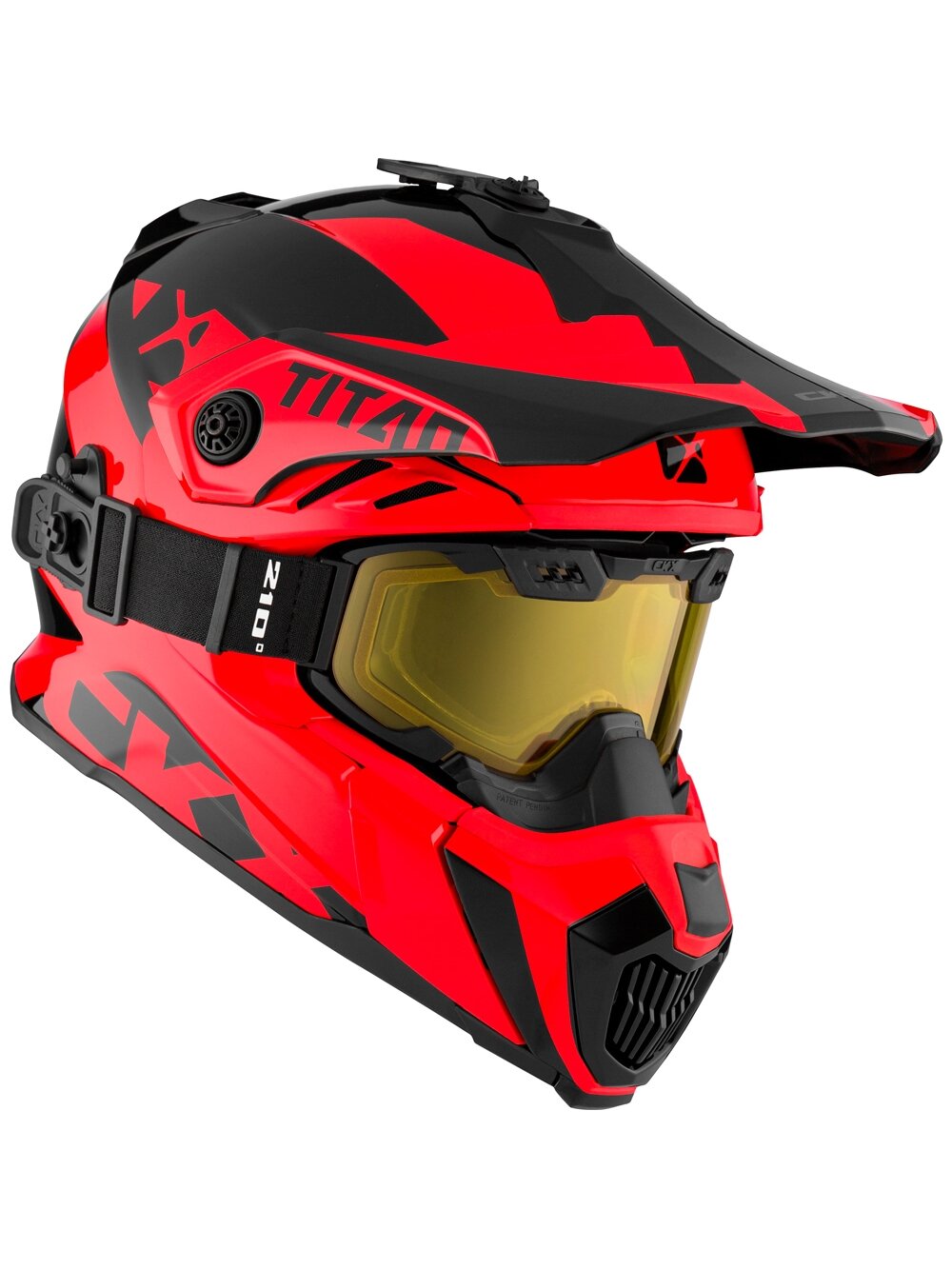 CKX Helmet + Goggles TITAN Airflow Extra Red
