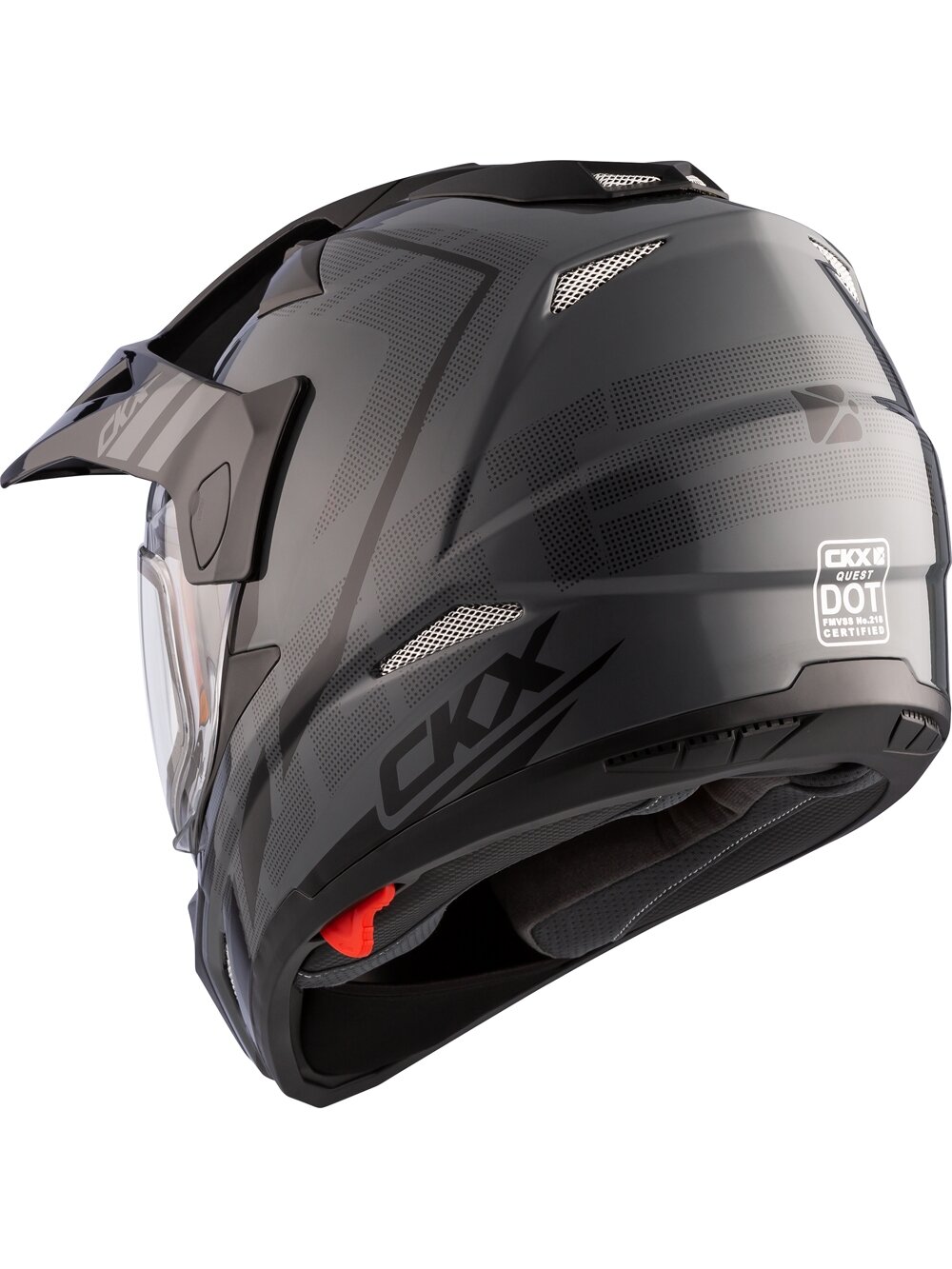 CKX Helmet QUEST RSV Moosek w electric visor Grey 1 CKX Helmet QUEST RSV Moosek w electric visor Grey 1