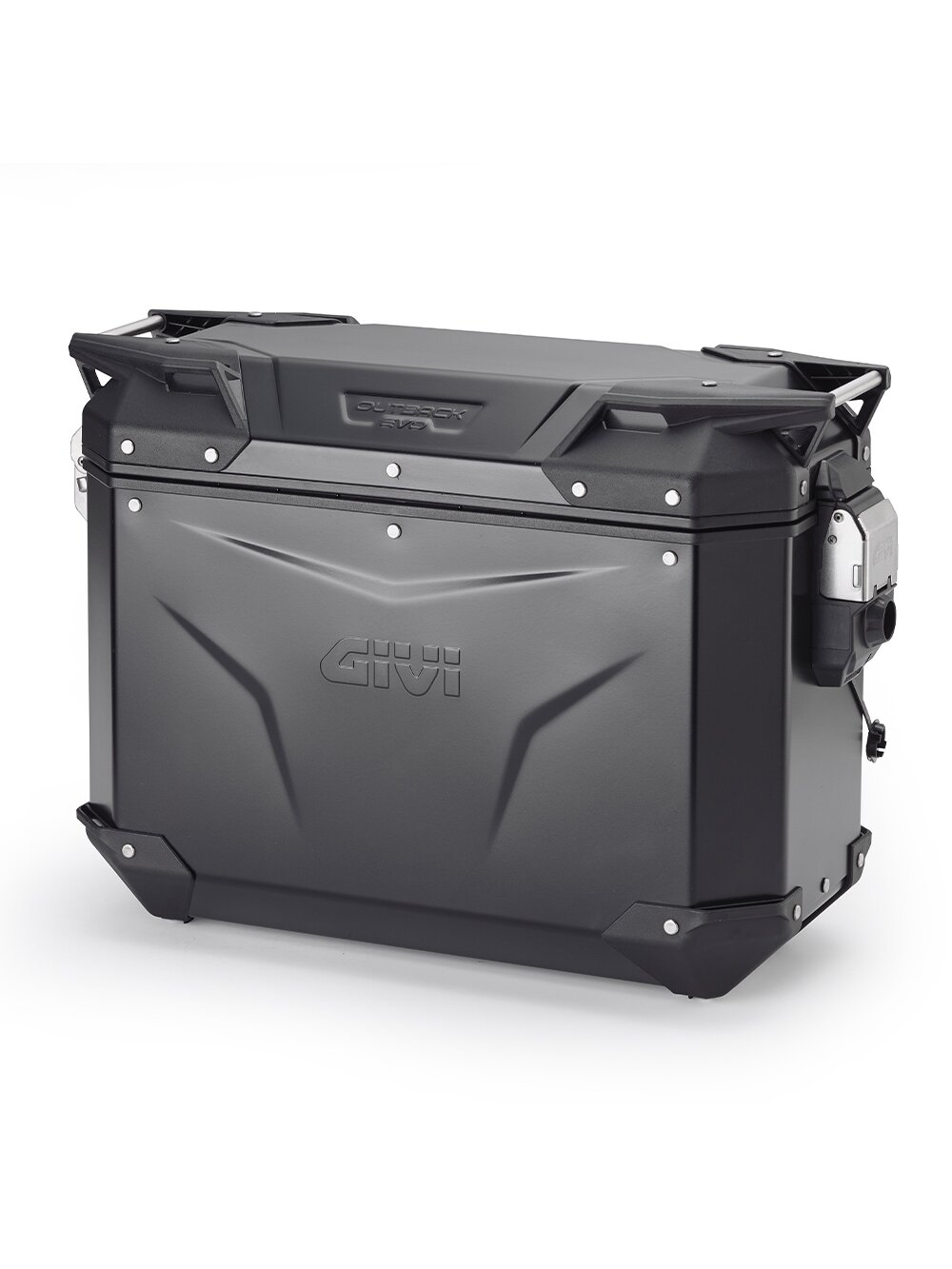 Givi Trekker Outback EVO Black alum. side-case left 37 ltr sold without lock Givi Trekker Outback EVO Black alum. side-case left 37 ltr sold without lock