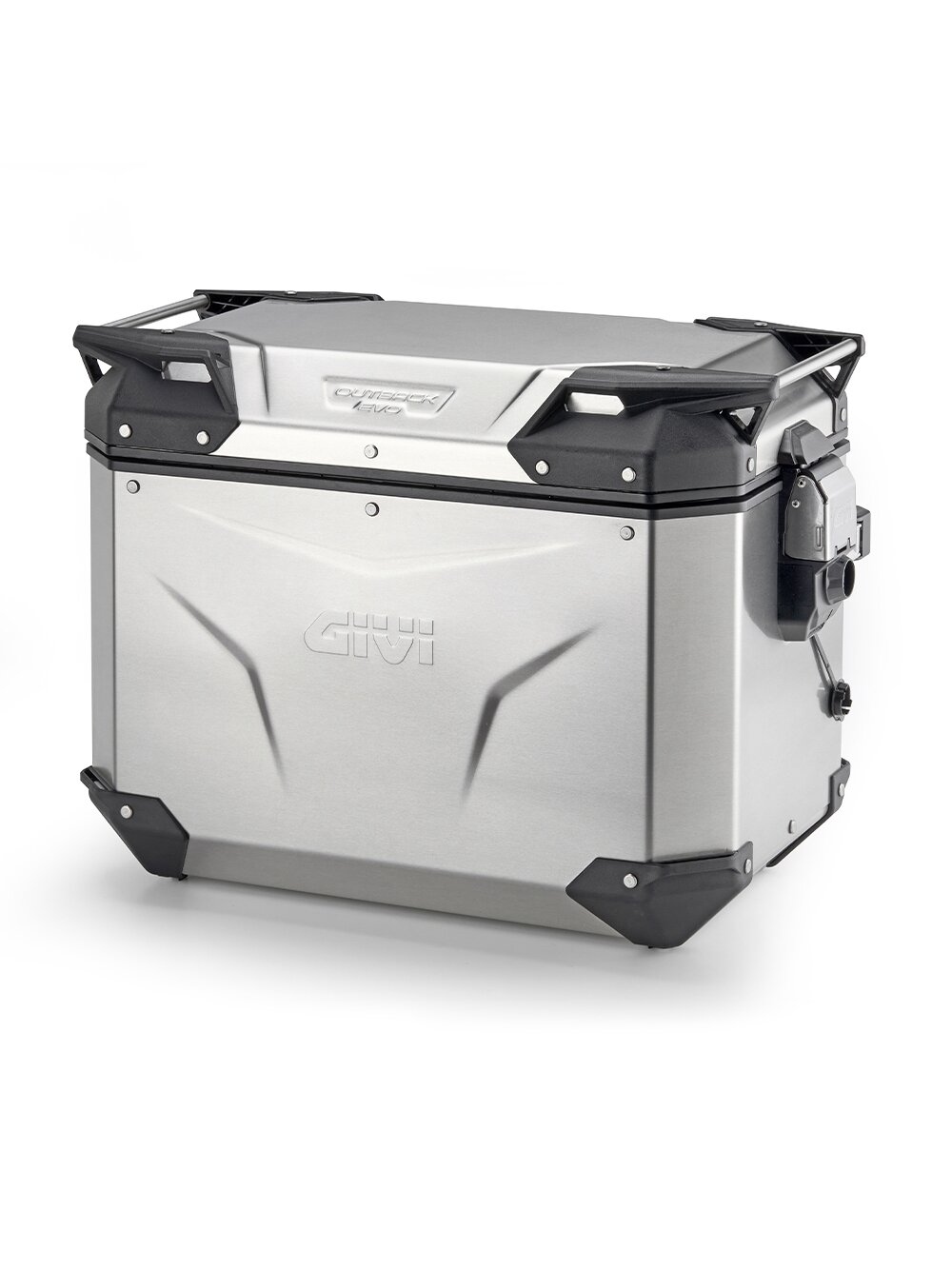 Givi Trekker Outback EVO alum. side-case left 48 ltr sold without lock Givi Trekker Outback EVO alum. side-case left 48 ltr sold without lock