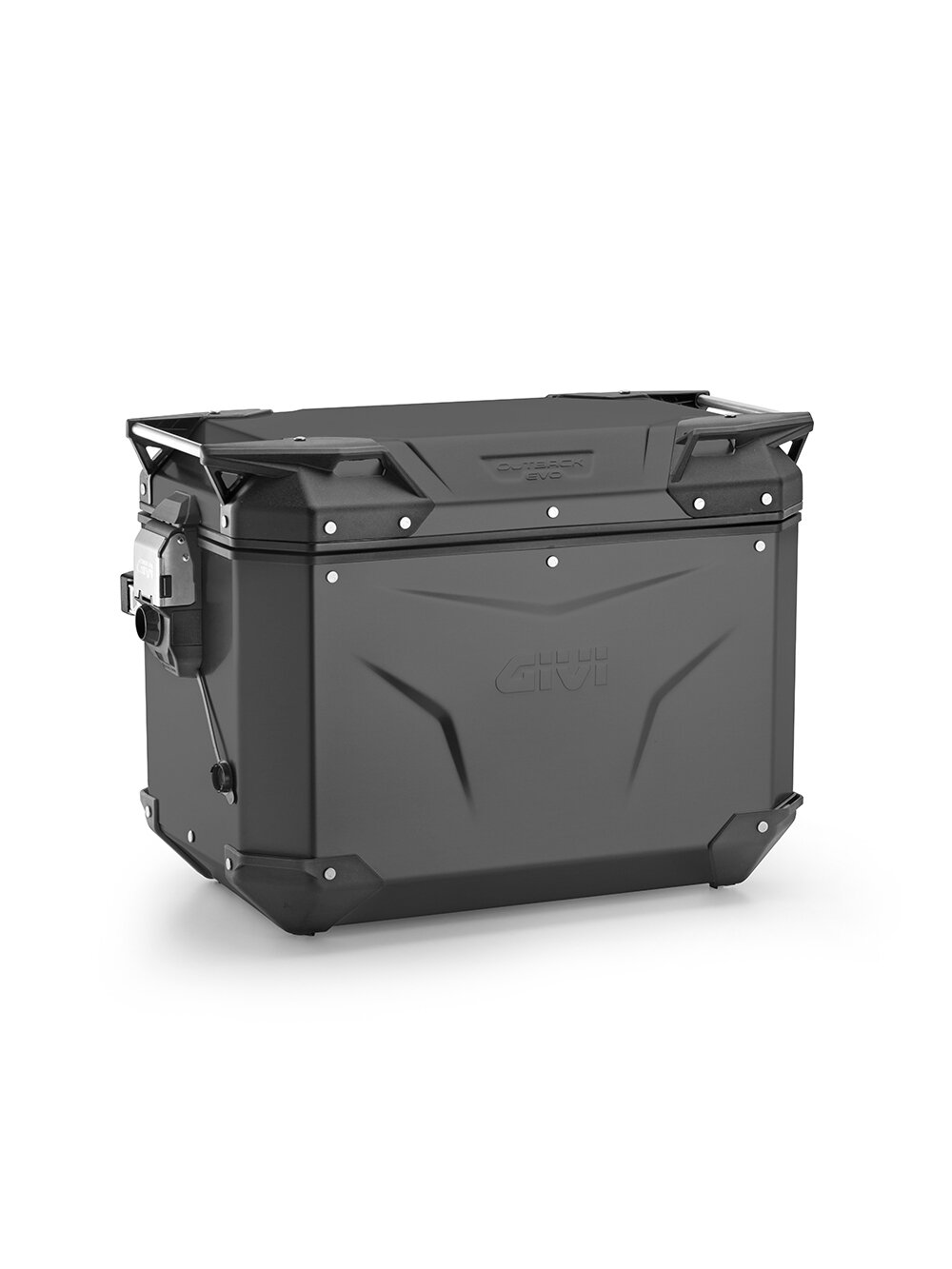Givi Trekker Outback EVO Black alum. side-case right 48 ltr sold without lock Givi Trekker Outback EVO Black alum. side-case right 48 ltr sold without lock