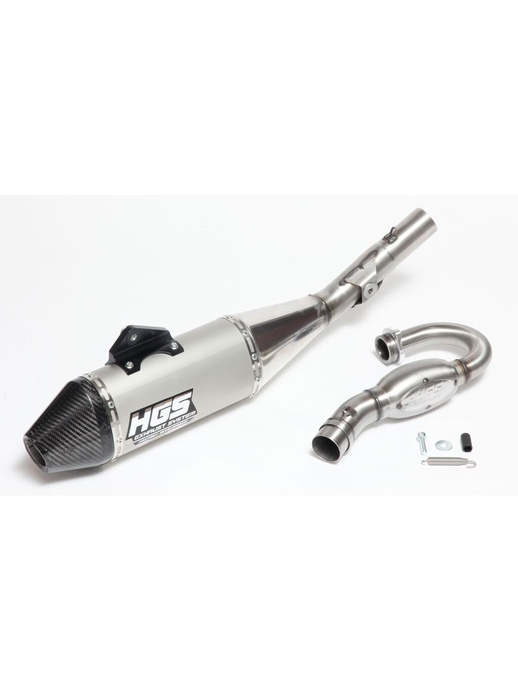 HGS Exhaust system 4T Complete set new design KTM350SX-F 2019-22 Carbon end cap