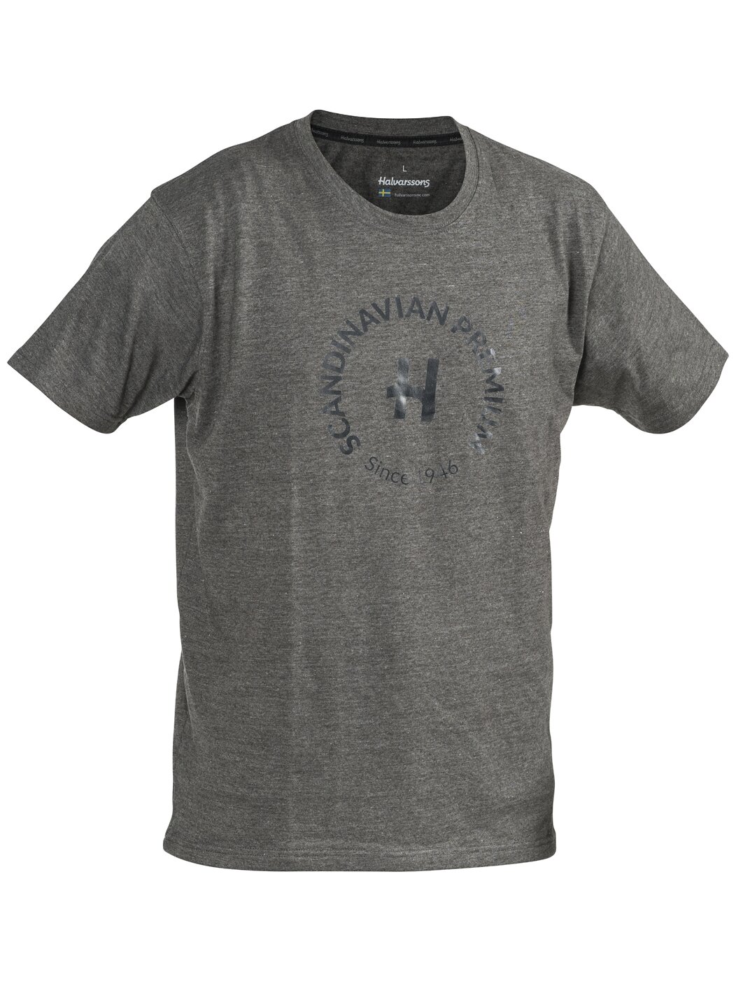 Halvarssons T-shirt H Tee Graphite Halvarssons T-shirt H Tee Graphite