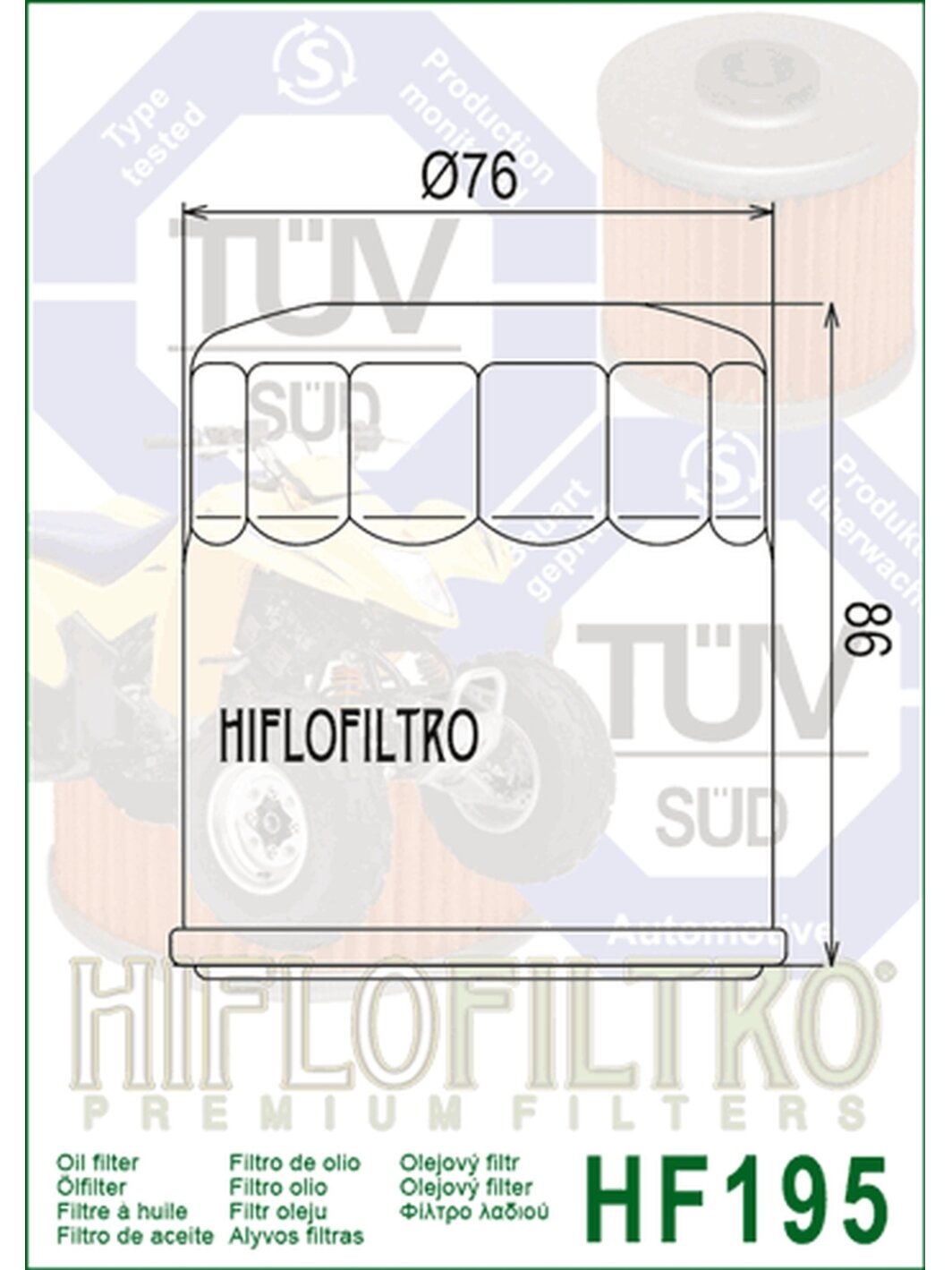 Hiflo Oilfilter HF195 1