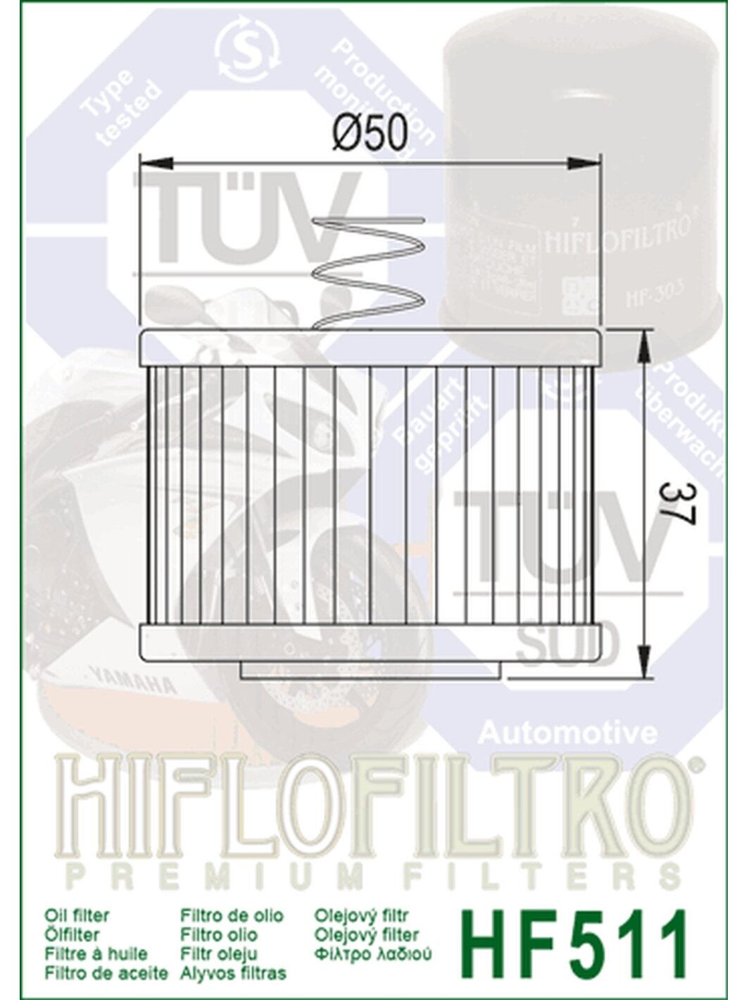 Hiflo Oilfilter HF511 1