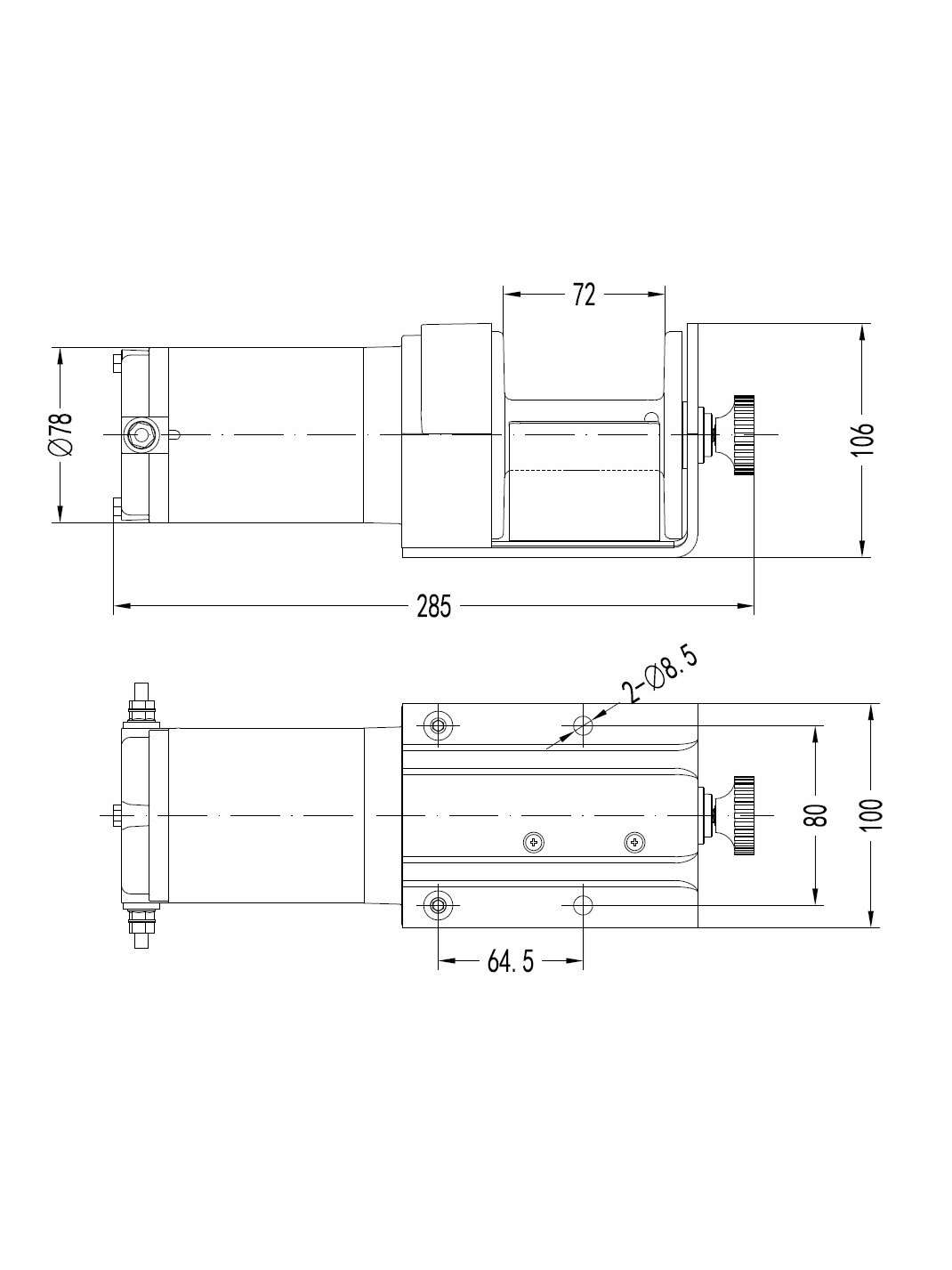 BRONCO PORTABLE WINCH 2000 2