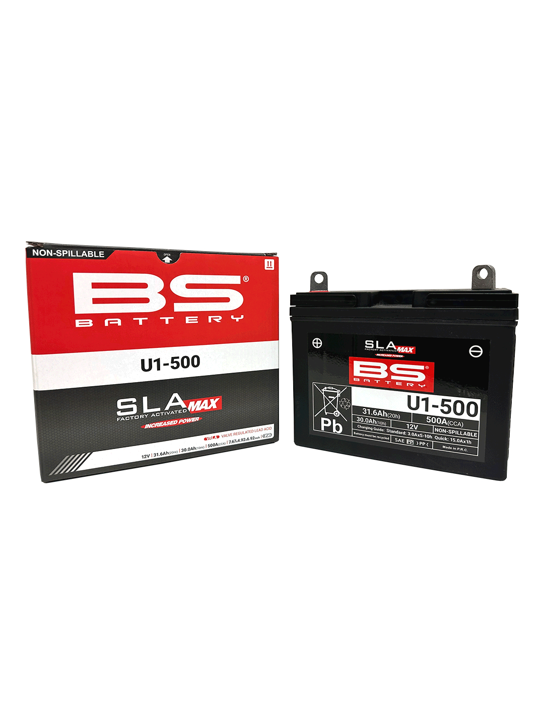 BS Battery U1-500 (FA) SLA MAX - Sealed & Activated 1