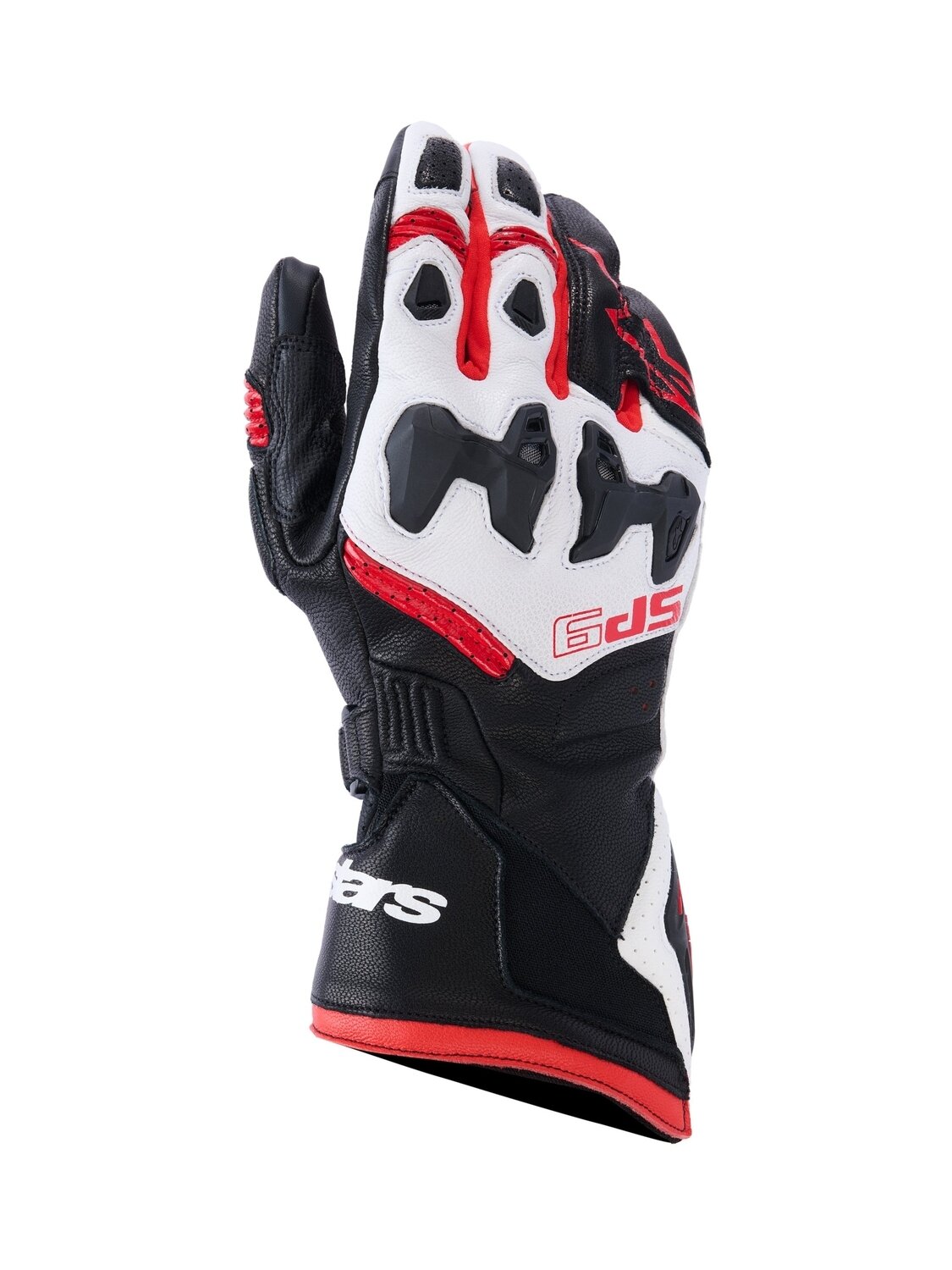 Alpinestars Gloves SP-9 Black/White/Red Alpinestars Gloves SP-9 Black/White/Red