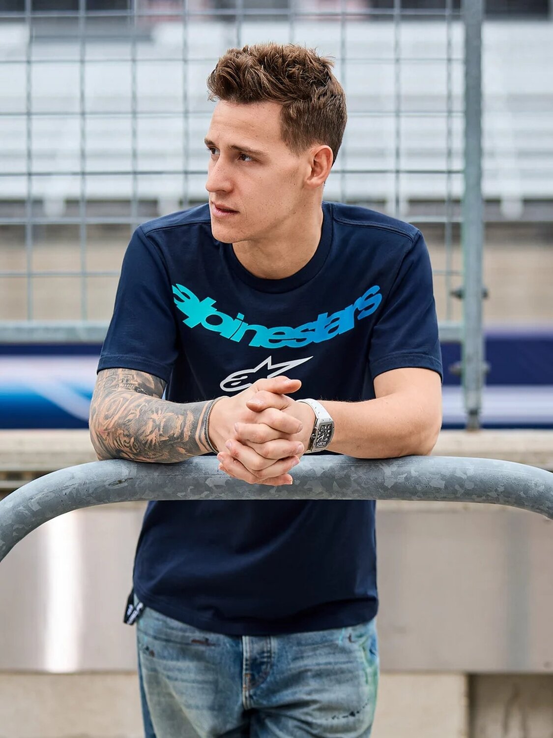Alpinestars T-Shirt Collared SS CSF Blue 3