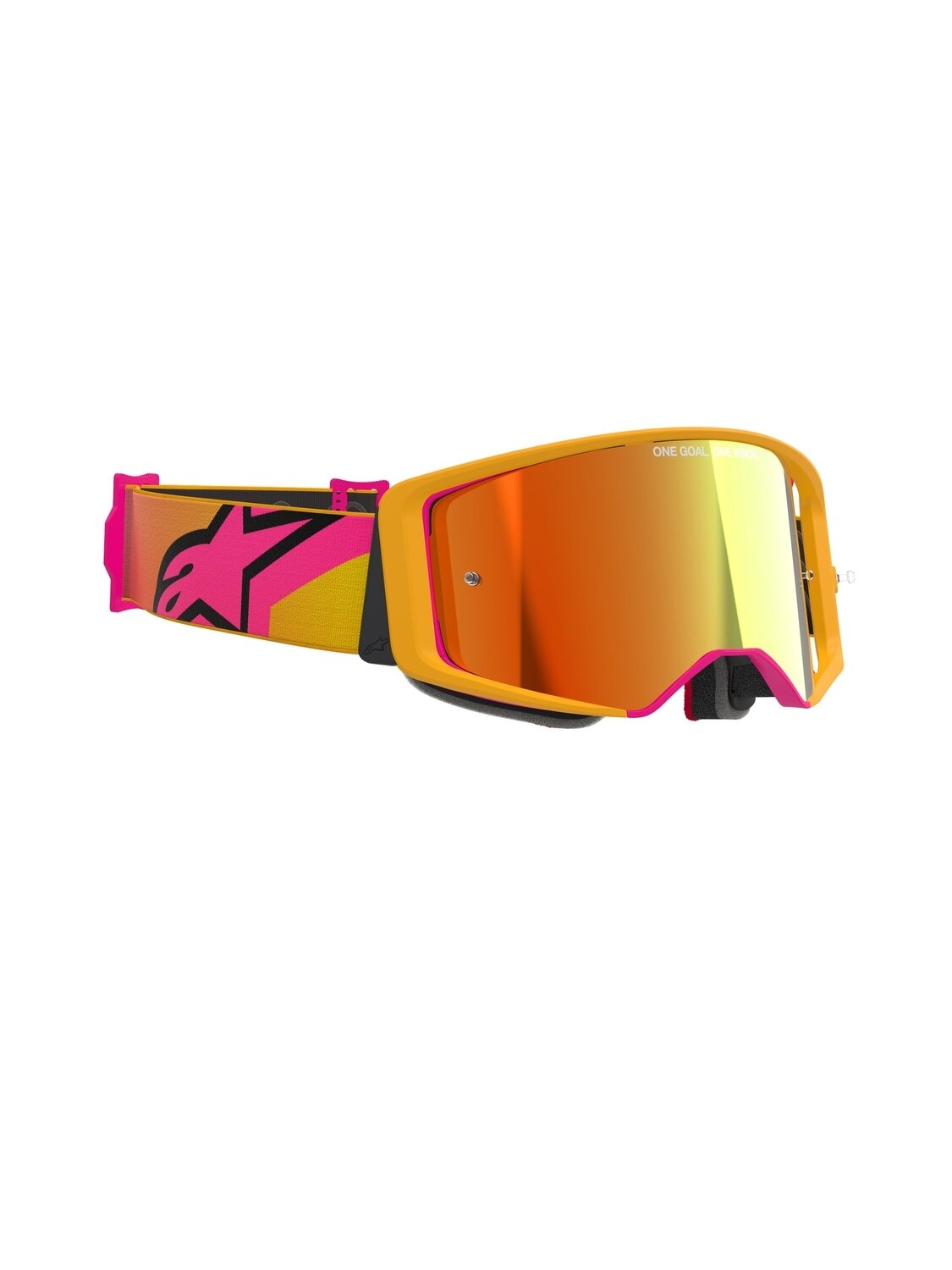 Alpinestars Goggle Supertech CORP YELLOW PINK Mirror Red/ 2 Alpinestars Goggle Supertech CORP YELLOW PINK Mirror Red/ 2