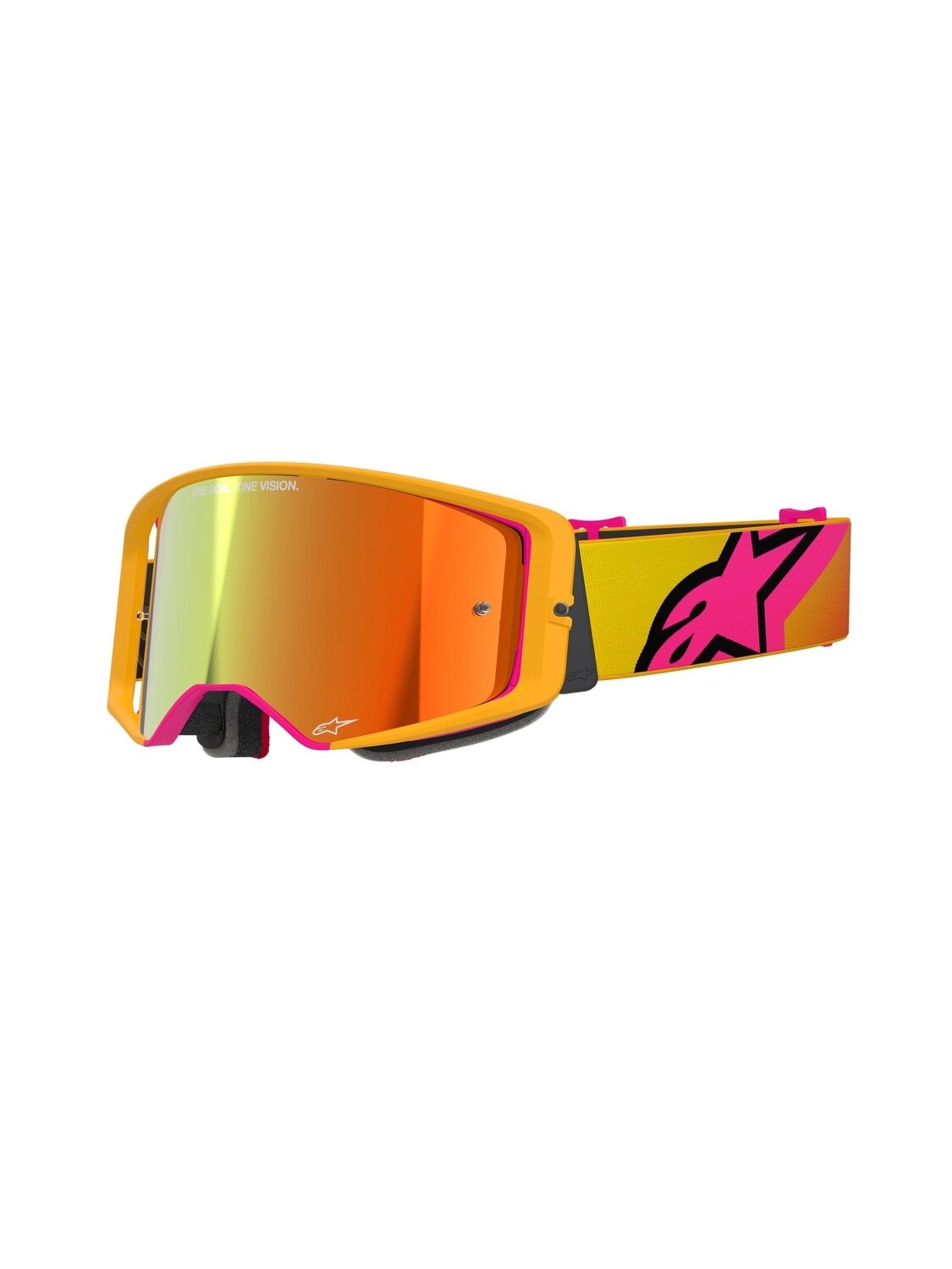 Alpinestars Goggle Supertech CORP YELLOW PINK Mirror Red/ Alpinestars Goggle Supertech CORP YELLOW PINK Mirror Red/