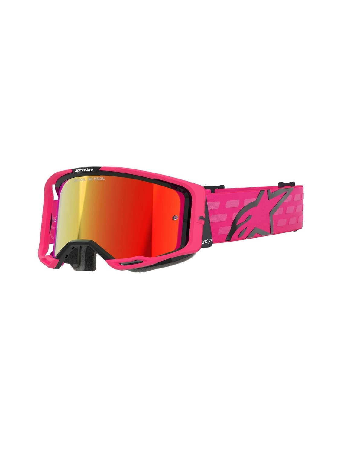 Alpinestars Goggle Vision 8 CORP PINK Mirror Red/ Alpinestars Goggle Vision 8 CORP PINK Mirror Red/