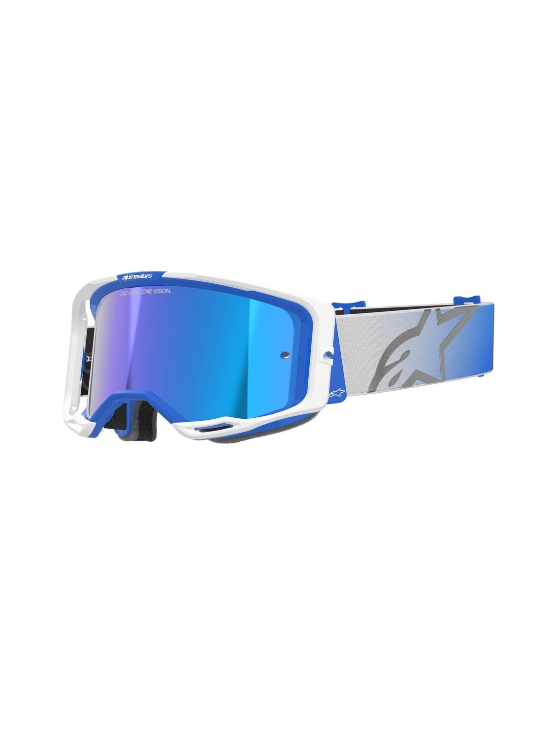 Alpinestars Goggle Vision 8 CORP BLUE WHITE Mirror BLUE Alpinestars Goggle Vision 8 CORP BLUE WHITE Mirror BLUE