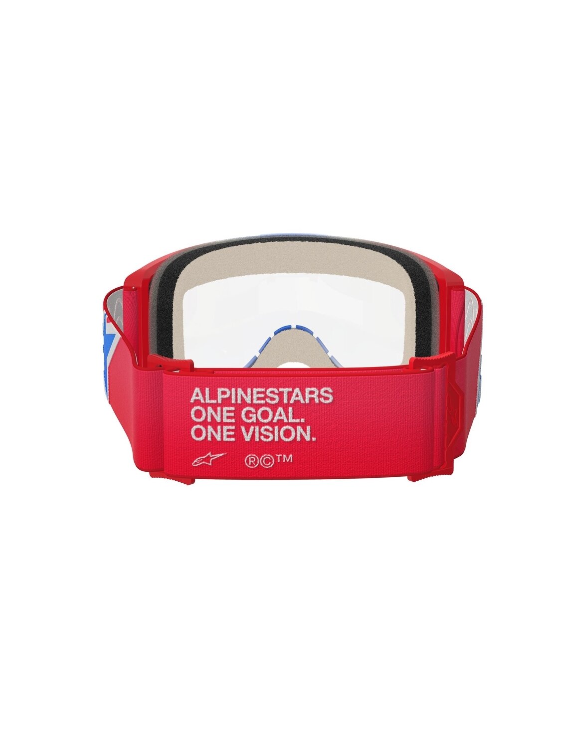 Alpinestars Goggle Vision 5 CORP Red/ WHITE BLUE Clear 2