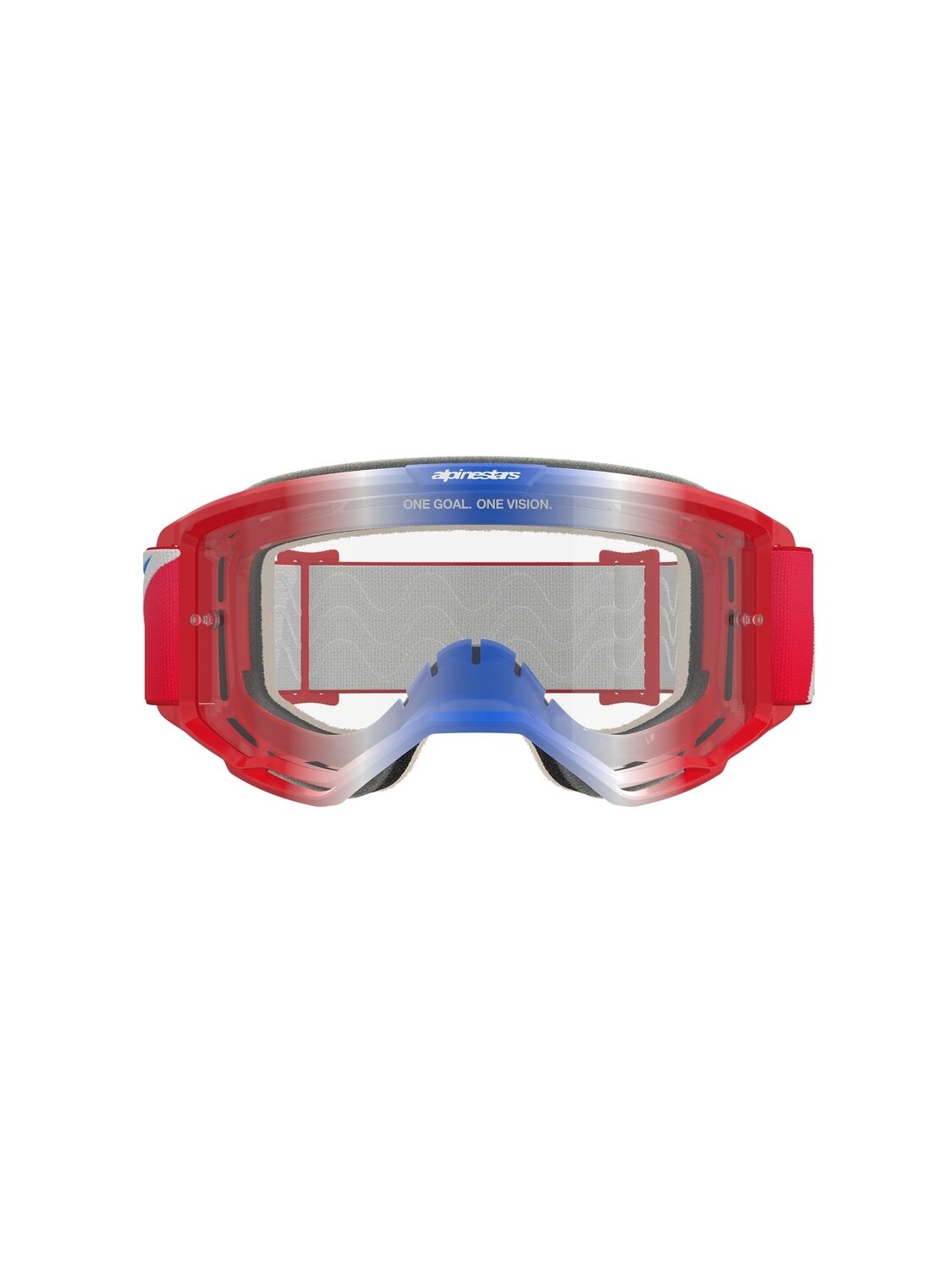Alpinestars Goggle Vision 5 CORP Red/ WHITE BLUE Clear 1 Alpinestars Goggle Vision 5 CORP Red/ WHITE BLUE Clear 1