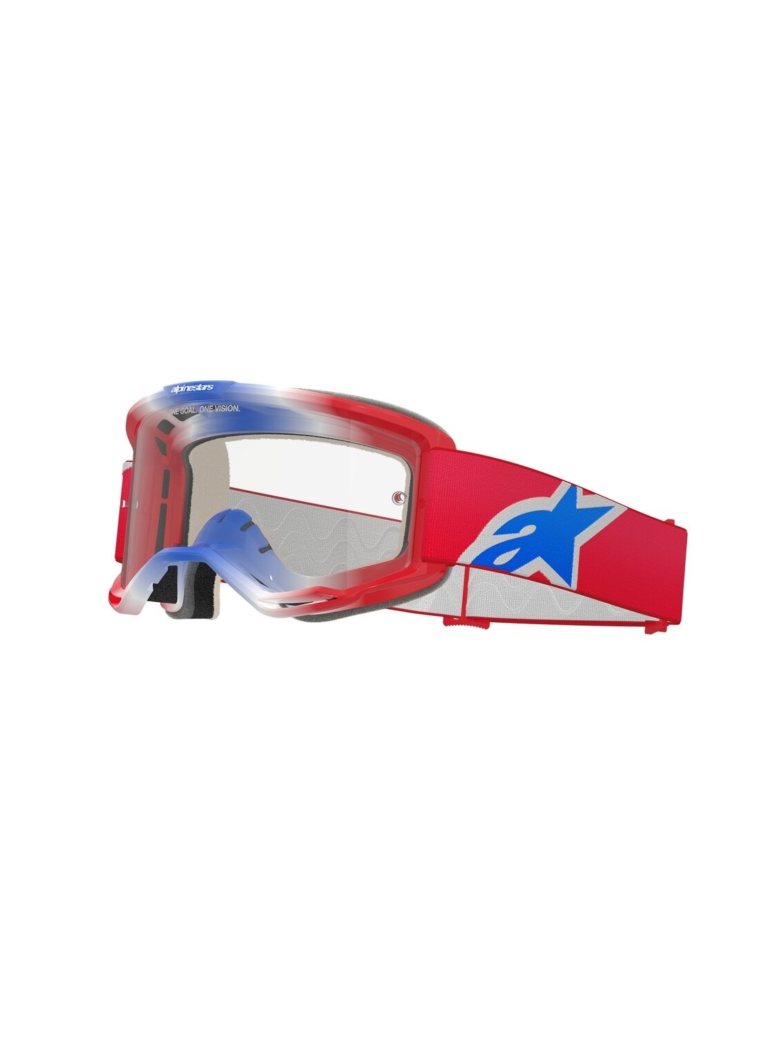 Alpinestars Goggle Vision 5 CORP Red/ WHITE BLUE Clear Alpinestars Goggle Vision 5 CORP Red/ WHITE BLUE Clear