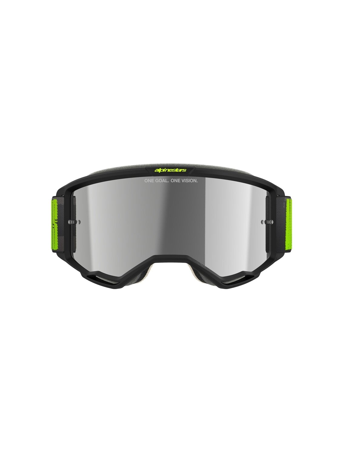 Alpinestars Goggle Vision 5 HOLLOW CHARCOAL YLLW FL Mirror SILVER 1