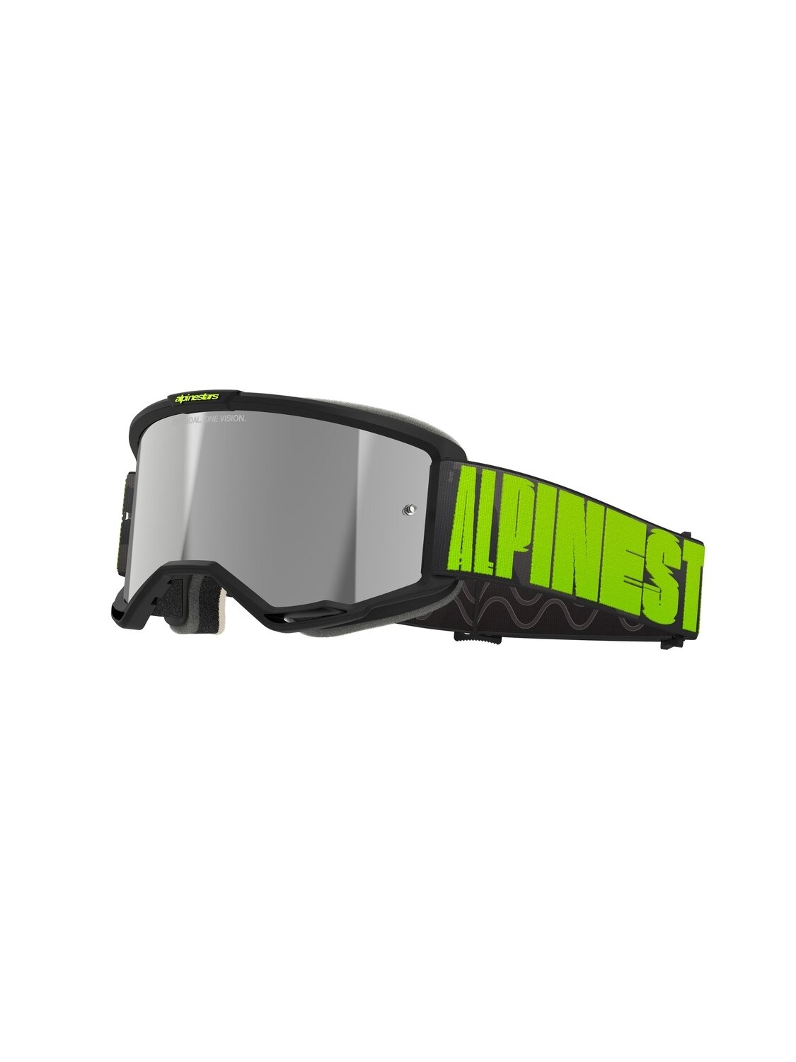 Alpinestars Goggle Vision 5 HOLLOW CHARCOAL YLLW FL Mirror SILVER Alpinestars Goggle Vision 5 HOLLOW CHARCOAL YLLW FL Mirror SILVER