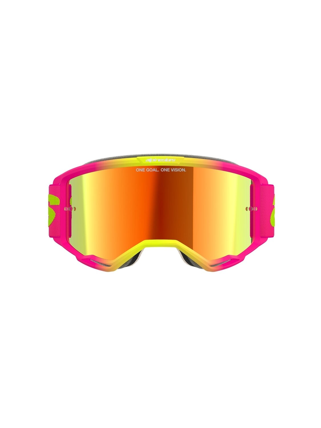 Alpinestars Goggle Vision 5 WORDMARK PINK FLUO YELLOW Mirror Red/ 1 Alpinestars Goggle Vision 5 WORDMARK PINK FLUO YELLOW Mirror Red/ 1