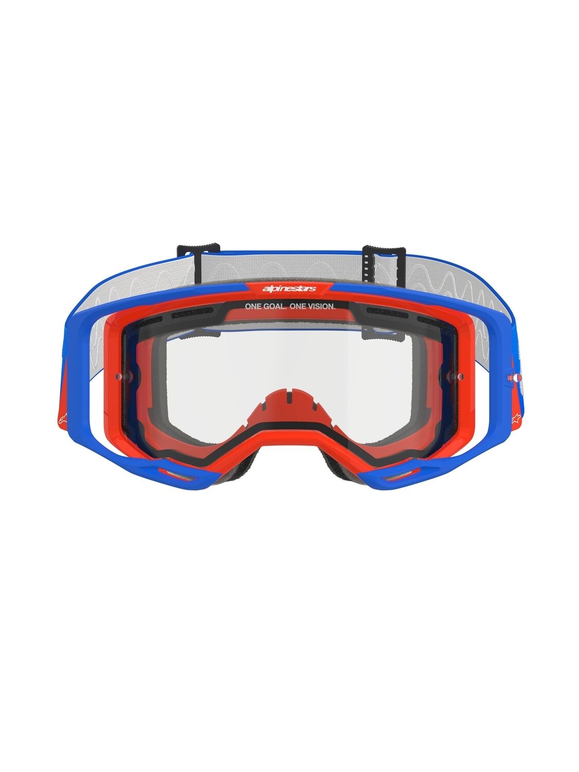 Alpinestars Goggle Vision 8 WORDMARK DUAL PANE BLUE ORANGE Clear 1 Alpinestars Goggle Vision 8 WORDMARK DUAL PANE BLUE ORANGE Clear 1