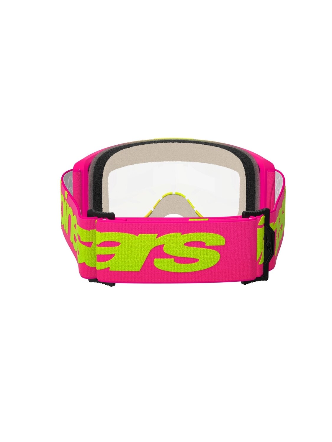 Alpinestars Goggle Vision 5 WORDMARK PINK FLUO YELLOW Clear 2