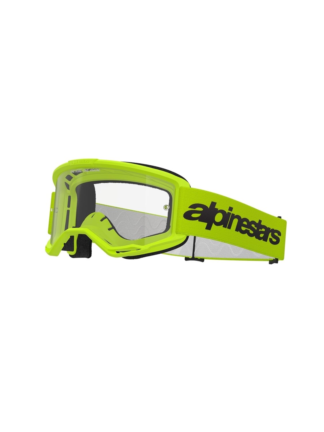 Alpinestars Goggle Vision 3 WORDMARK YELLOW FLUO Clear Alpinestars Goggle Vision 3 WORDMARK YELLOW FLUO Clear