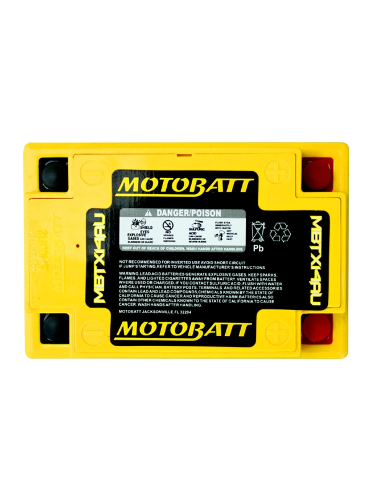 Motobatt MBTX14AU battery 1