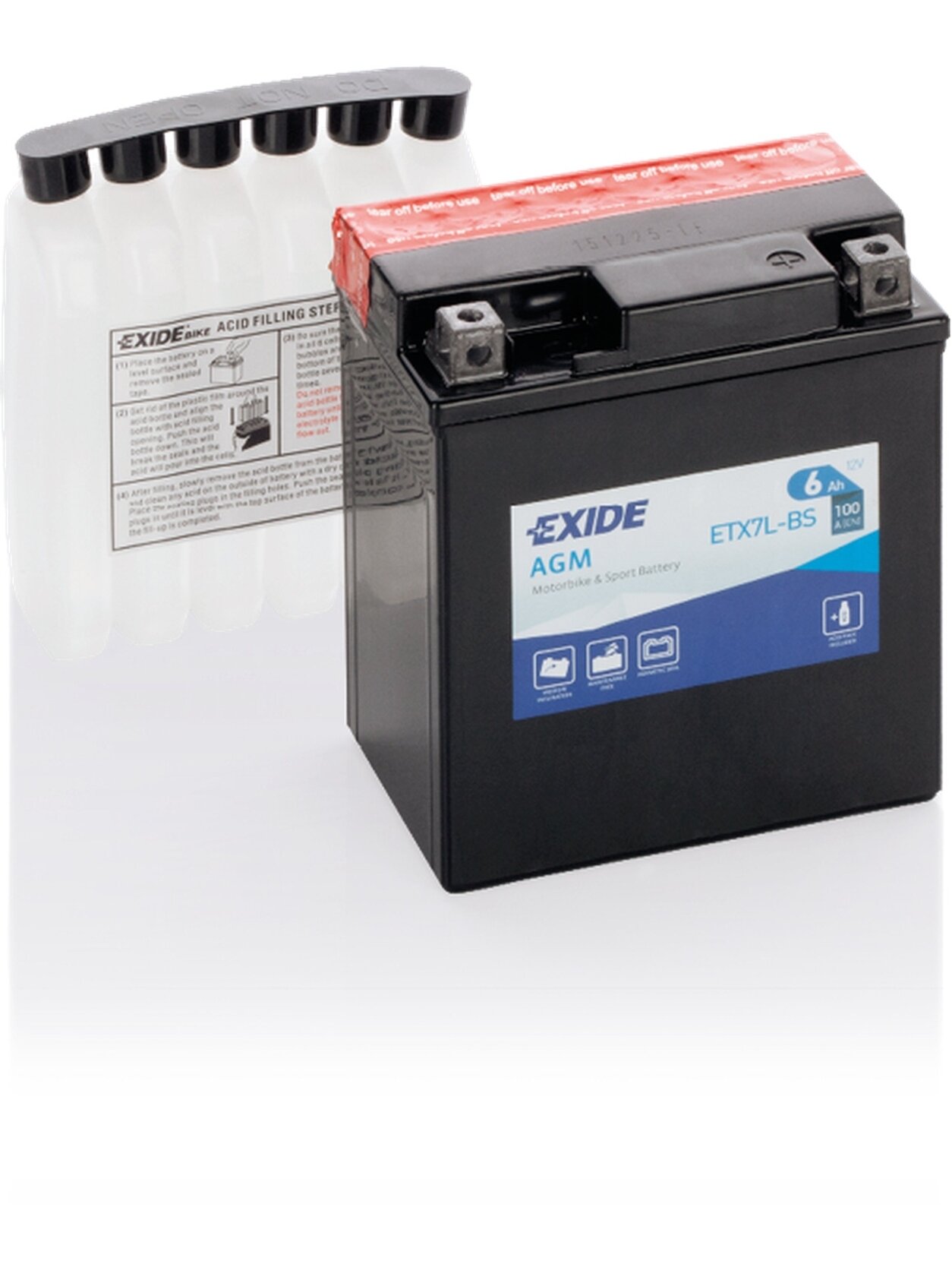 Exide battery ETX7L-BS Exide battery ETX7L-BS