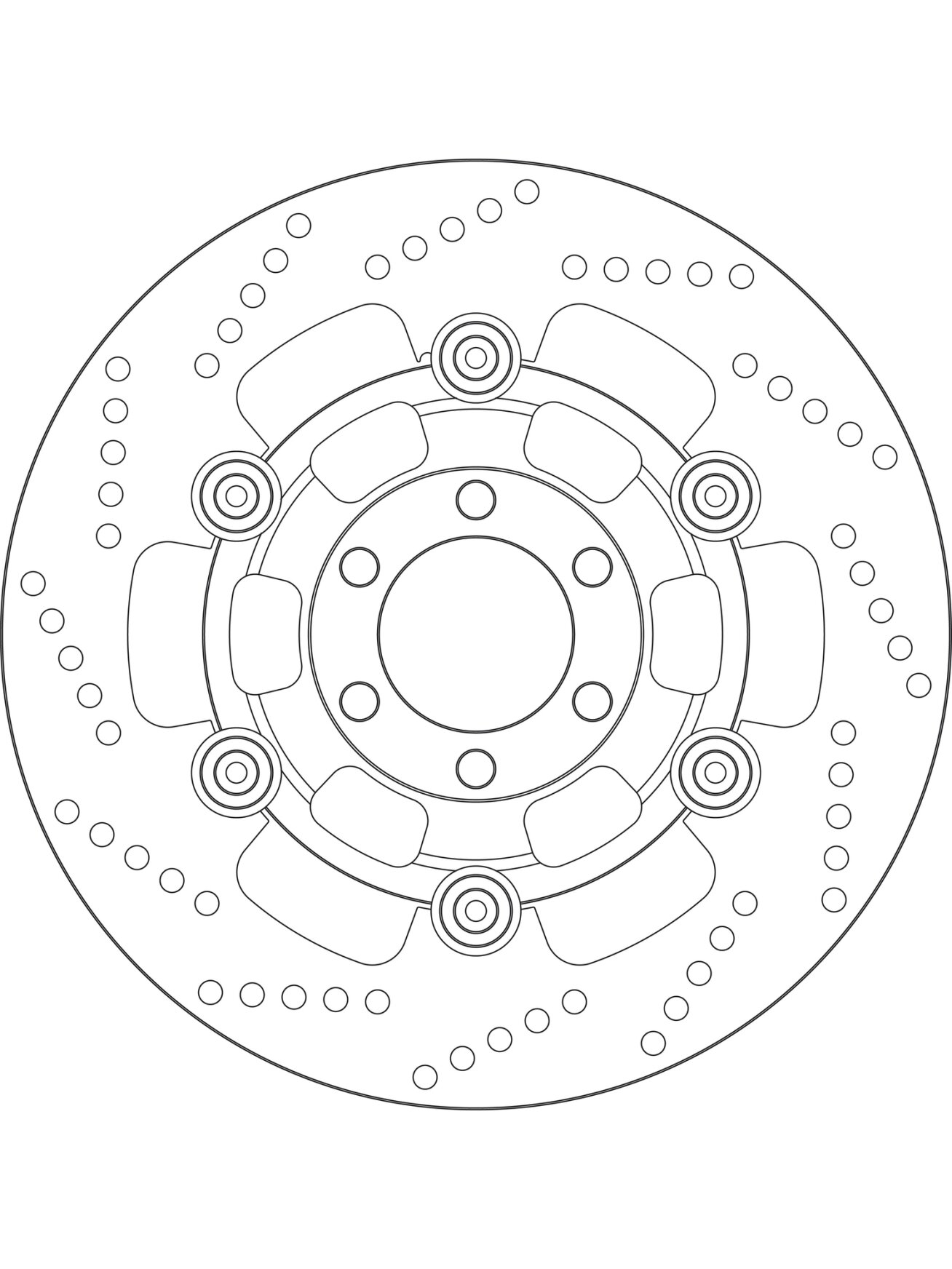 GOLDFREN Brakedisc yd275 hd77,8 id56 t4,9 GSX1100 88-94 Front