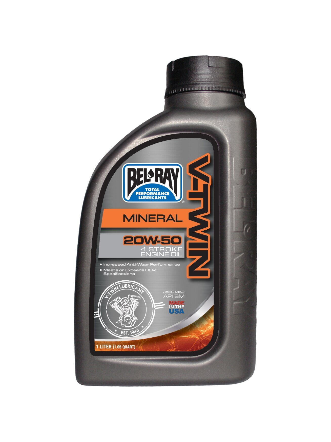 Bel-Ray V-Twin Mineral 20W-50 1L 1 Bel-Ray V-Twin Mineral 20W-50 1L 1