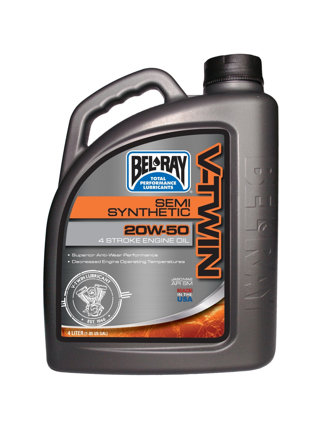 Bel-Ray V-Twin Semi-Synthetic 20W-50 4L 1