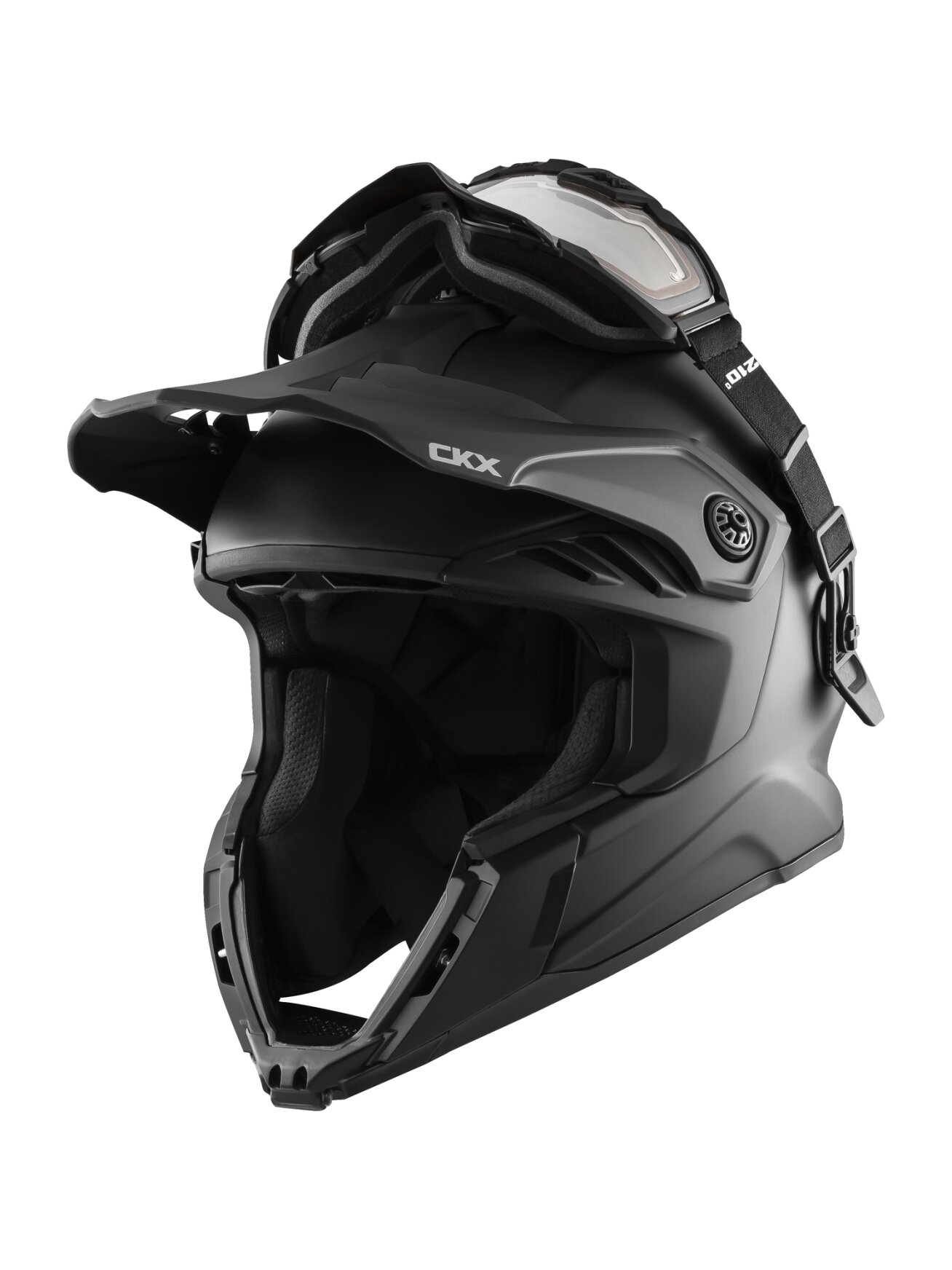 CKX Helmet + Goggles with electric lens TITAN Airflow Matt black 1