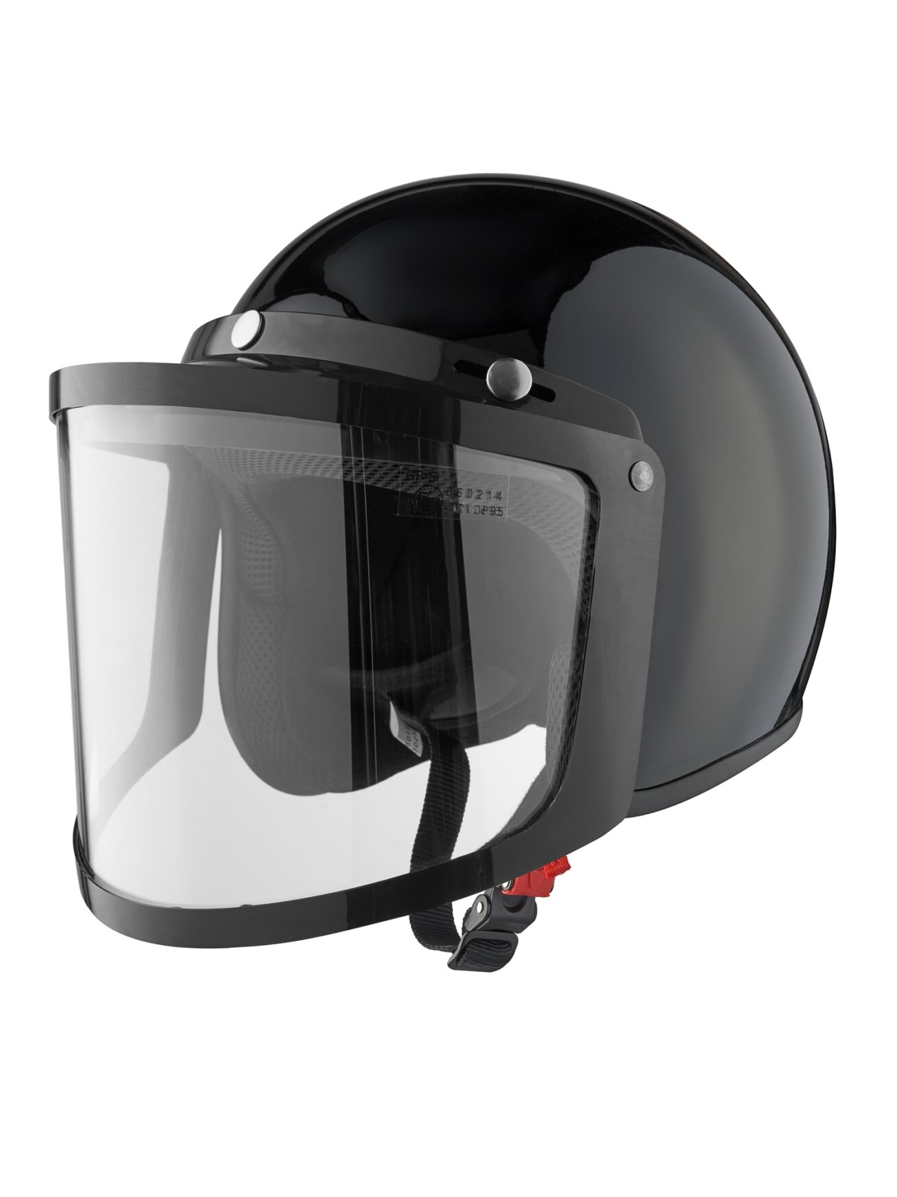 Snowpeople Basic Jet helmet, double visor, black Snowpeople Basic Jet helmet, double visor, black