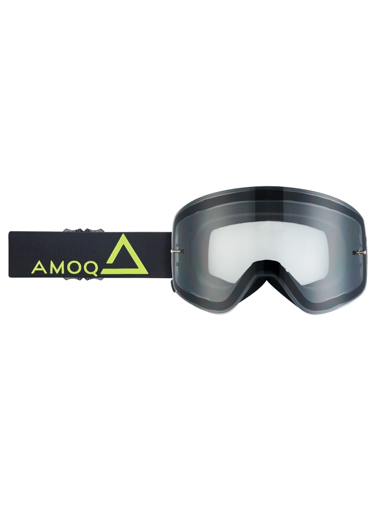 AMOQ MX Goggles Vision Magnetic Black-HiVis - Clear AMOQ MX Goggles Vision Magnetic Black-HiVis - Clear