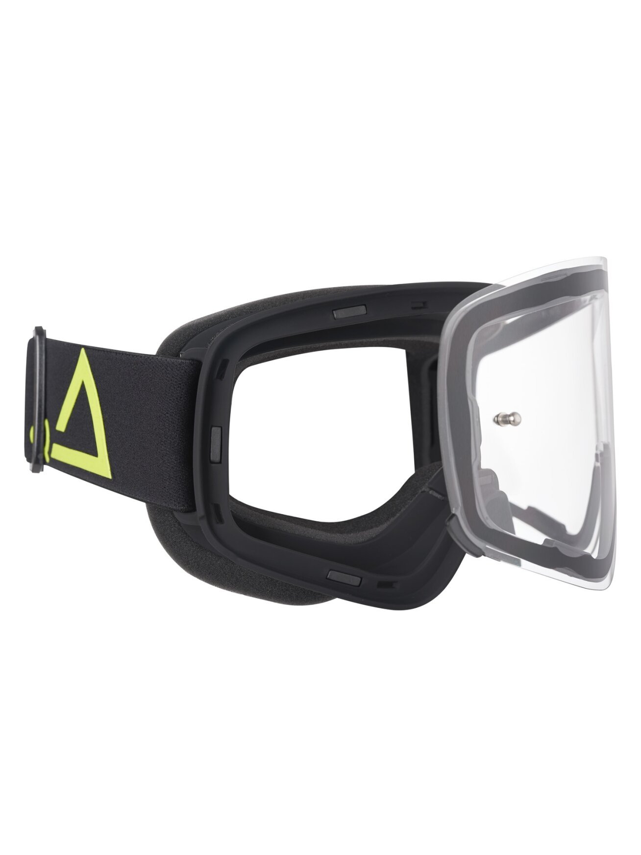 AMOQ MX Goggles Vision Magnetic Black-HiVis - Clear 1