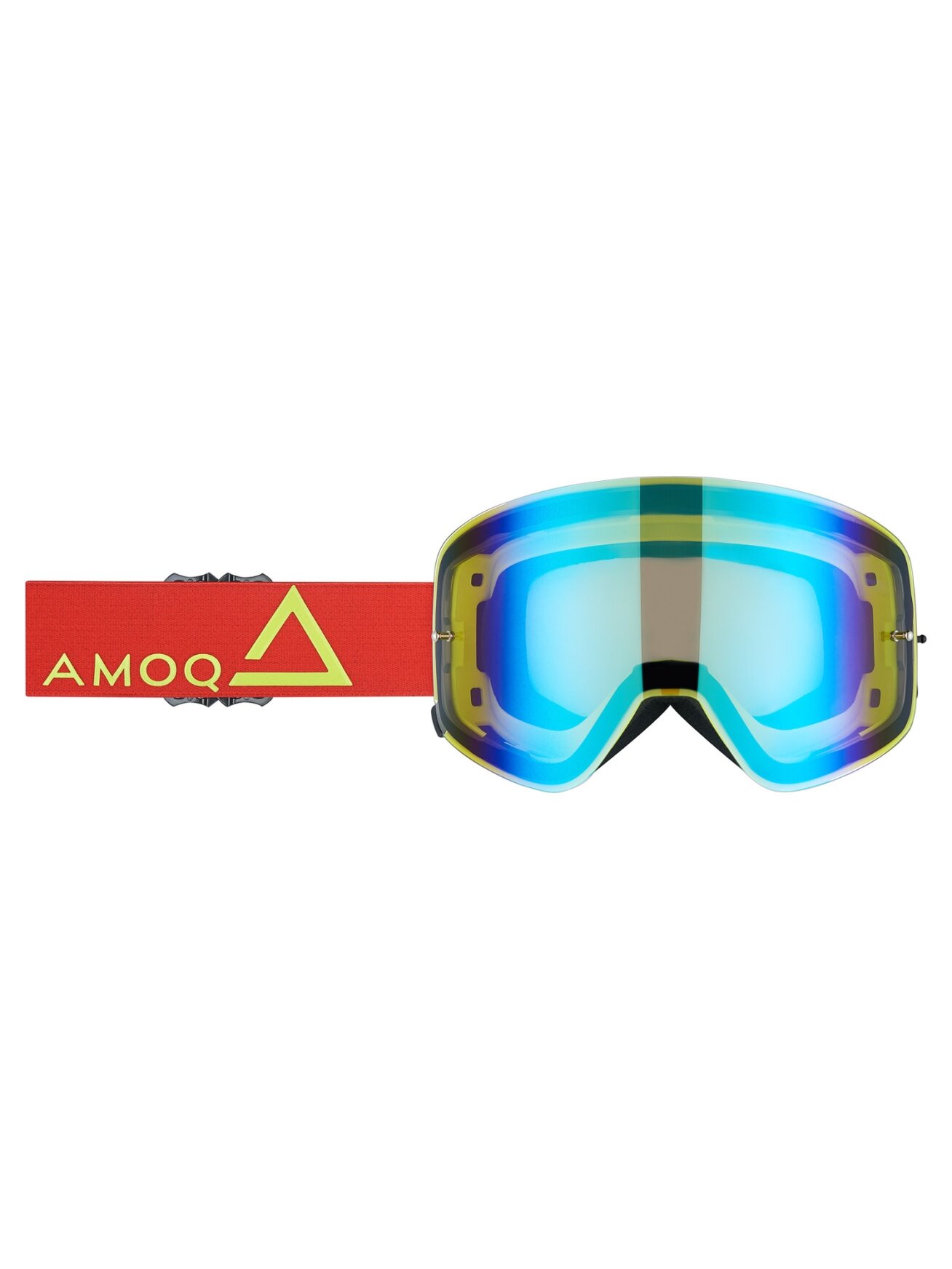 AMOQ MX Goggles Vision Magnetic Red-HiVis - Gold Mirror AMOQ MX Goggles Vision Magnetic Red-HiVis - Gold Mirror
